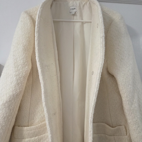 J. Crew Factory Cream Teddy Jacket - Picture 2 of 6